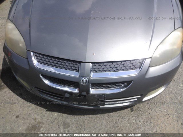 4B3AG52H63E120490 - 2003 DODGE STRATUS R/T GRAY photo 6