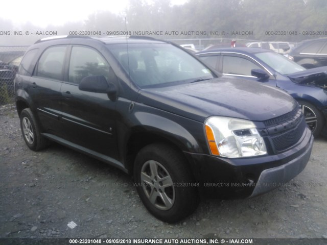 2CNDL23F466144506 - 2006 CHEVROLET EQUINOX LS BLACK photo 1