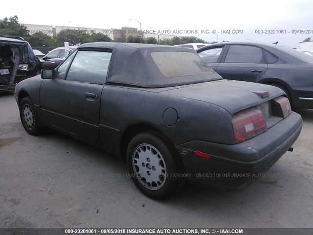 6MPCT01Z3N8604337 - 1992 MERCURY CAPRI BLACK photo 3