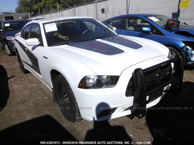 2B3CL1CT9BH578436 - 2011 DODGE CHARGER POLICE WHITE photo 1