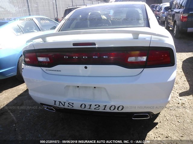 2B3CL1CT9BH578436 - 2011 DODGE CHARGER POLICE WHITE photo 6