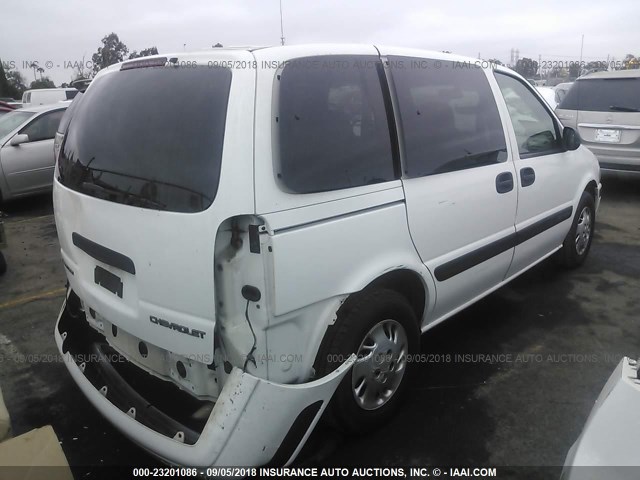 1GNDU03E64D258932 - 2004 CHEVROLET VENTURE WHITE photo 4