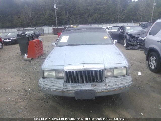 1LNLM83W9NY605154 - 1992 LINCOLN TOWN CAR CARTIER Light Blue photo 6