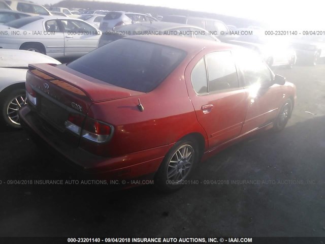 JNKCP11A7XT008108 - 1999 INFINITI G20 RED photo 4