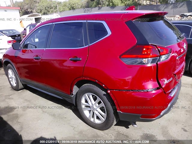 JN8AT2MTXHW392882 - 2017 NISSAN ROGUE S/SL/SV RED photo 3