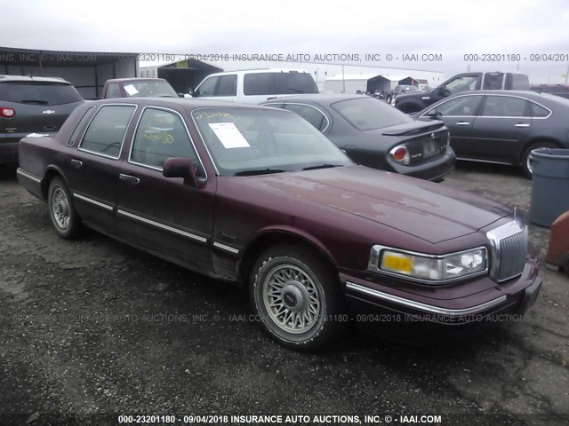 1LNLM81W4VY713118 - 1997 LINCOLN TOWN CAR EXECUTIVE Tünd qırmızı foto 1