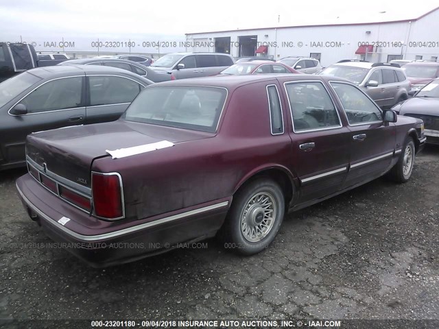 1LNLM81W4VY713118 - 1997 LINCOLN TOWN CAR EXECUTIVE Tünd qırmızı foto 4