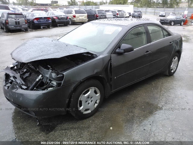 1G2ZG558664124374 - 2006 PONTIAC G6 SE1 GRAY photo 2