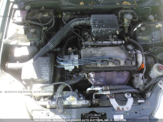 2HGEJ6616YH532268 - 2000 HONDA CIVIC SE GREEN photo 10