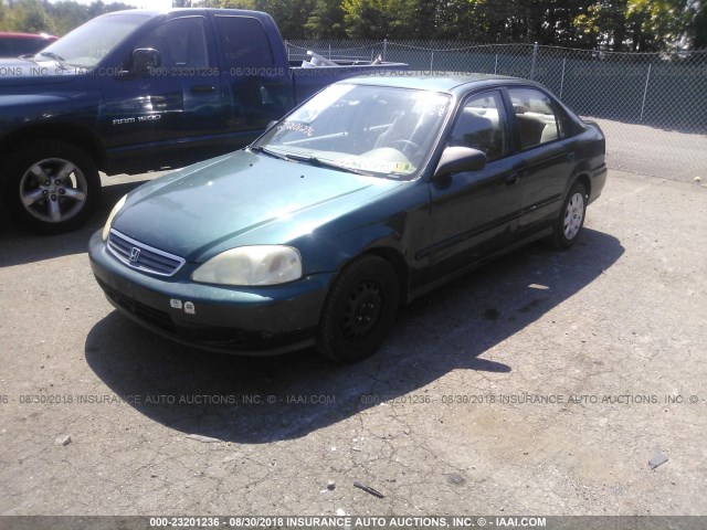 2HGEJ6616YH532268 - 2000 HONDA CIVIC SE GREEN photo 2