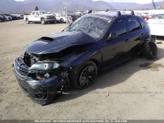 JF1GR7E66BG826605 - 2011 SUBARU IMPREZA WRX BLACK photo 2