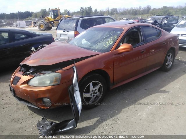 2G2WS522041146977 - 2004 PONTIAC GRAND PRIX GT2 ORANGE photo 2