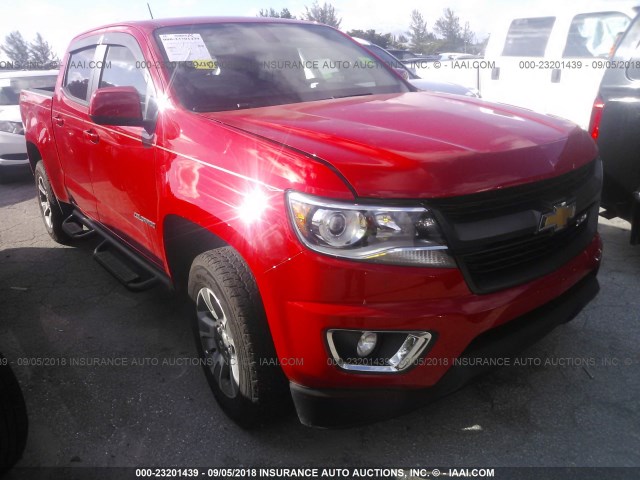 1GCGSDEA8J1154162 - 2018 CHEVROLET COLORADO Z71 RED photo 1