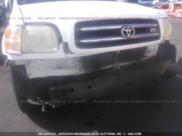 5TDZT38A33S168830 - 2003 TOYOTA SEQUOIA LIMITED WHITE photo 6