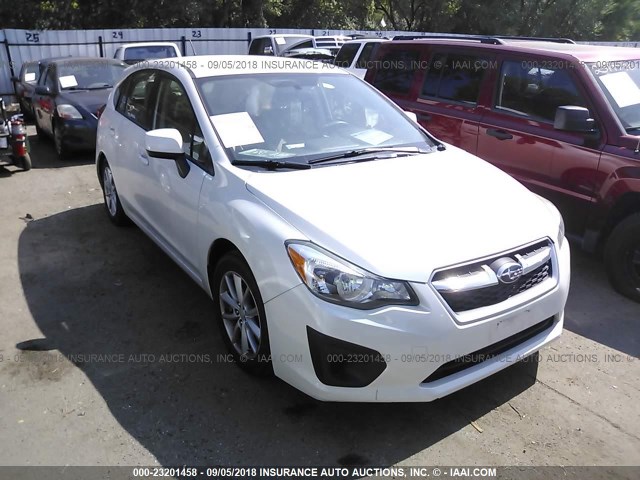 JF1GPAC60E8238400 - 2014 SUBARU IMPREZA PREMIUM WHITE photo 1