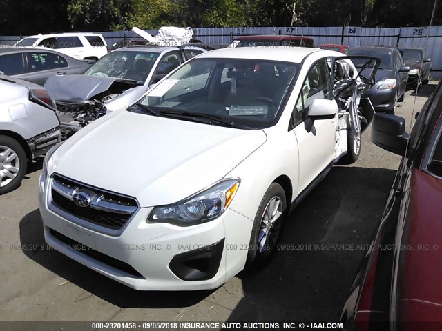 JF1GPAC60E8238400 - 2014 SUBARU IMPREZA PREMIUM WHITE photo 2