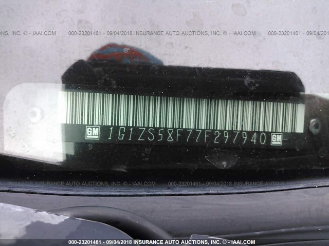 1G1ZS58F77F297940 - 2007 CHEVROLET MALIBU LS Qara foto 9