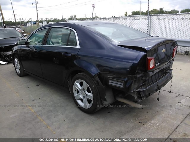 1G1ZG57B09F141239 - 2009 CHEVROLET MALIBU LS Tünd mavi foto 3