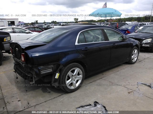1G1ZG57B09F141239 - 2009 CHEVROLET MALIBU LS Tünd mavi foto 4