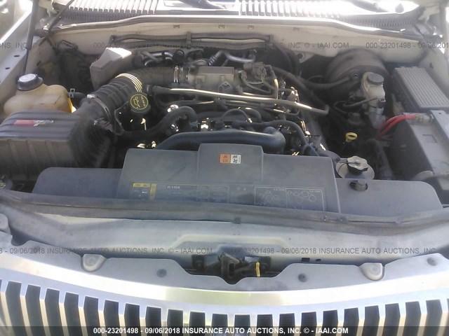 4M2DU86W54UJ07666 - 2004 MERCURY MOUNTAINEER  SILVER photo 10