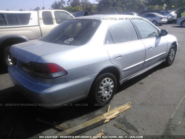 1HGCF86662A057565 - 2002 HONDA ACCORD VALUE SILVER photo 4