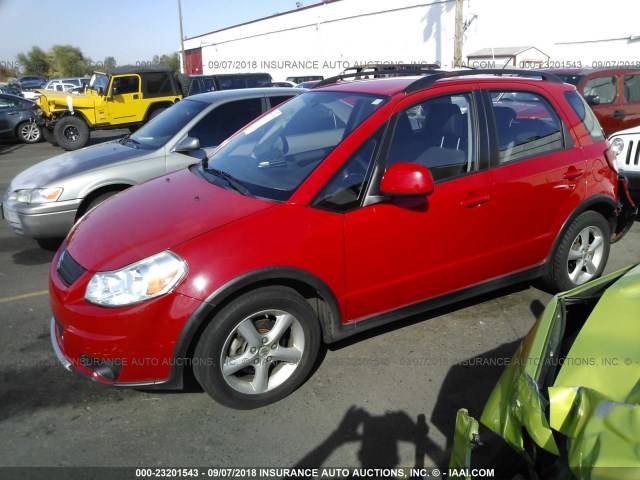 JS2YB413375105616 - 2007 SUZUKI SX4 RED photo 2