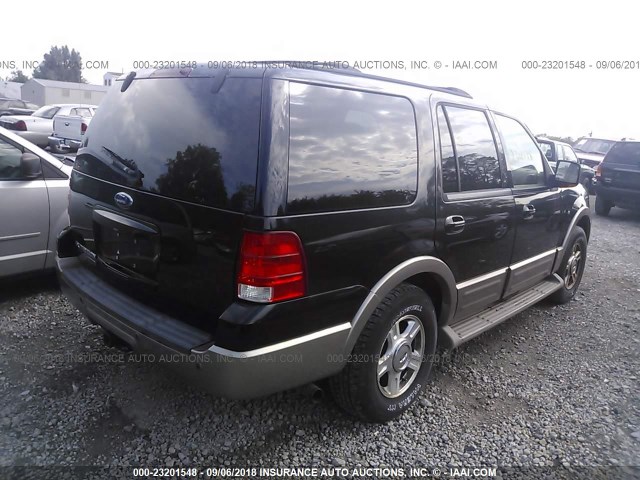 1FMFU18L44LA29360 - 2004 FORD EXPEDITION EDDIE BAUER BLACK photo 4