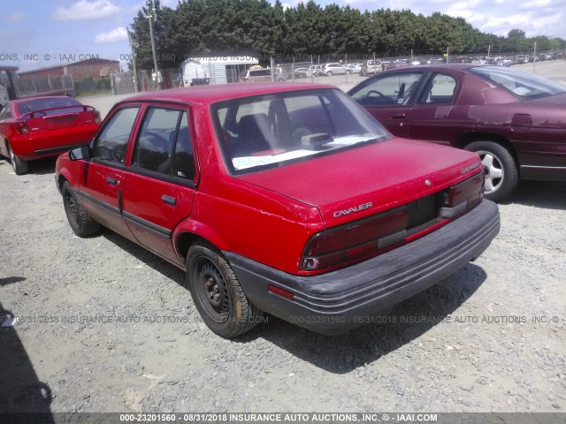 1G1JC544XR7341280 - 1994 CHEVROLET CAVALIER VL/RS RED photo 3