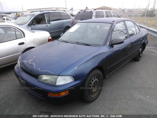 1Y1SK5268BZ447580 - 1997 GEO PRIZM Niebieski zdjęcie 2
