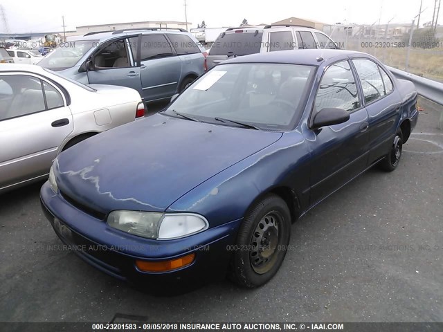 1Y1SK5268BZ447580 - 1997 GEO PRIZM BLUE photo 2