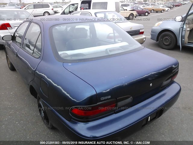 1Y1SK5268BZ447580 - 1997 GEO PRIZM Niebieski zdjęcie 3