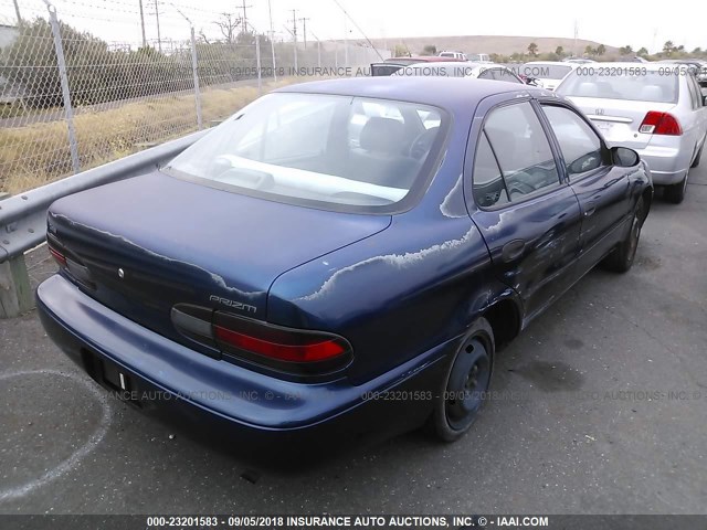 1Y1SK5268BZ447580 - 1997 GEO PRIZM Niebieski zdjęcie 4