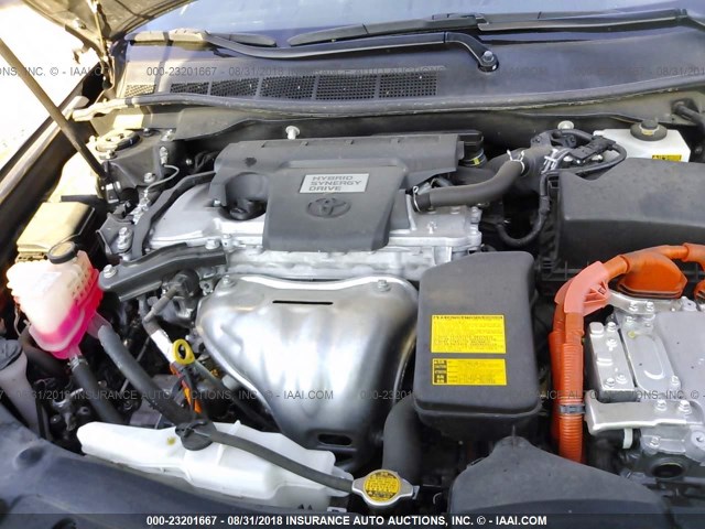 4T1BD1FK2CU030329 - 2012 TOYOTA CAMRY HYBRID/LE/XLE 黑色 照片 10