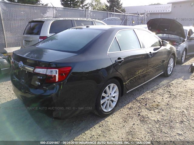 4T1BD1FK2CU030329 - 2012 TOYOTA CAMRY HYBRID/LE/XLE 黑色 照片 4