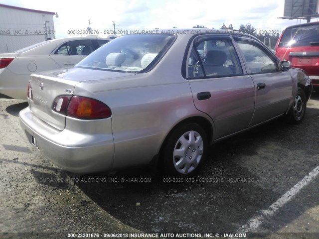 1NXBR12E0YZ370569 - 2000 TOYOTA COROLLA VE/CE/LE 棕色 照片 4