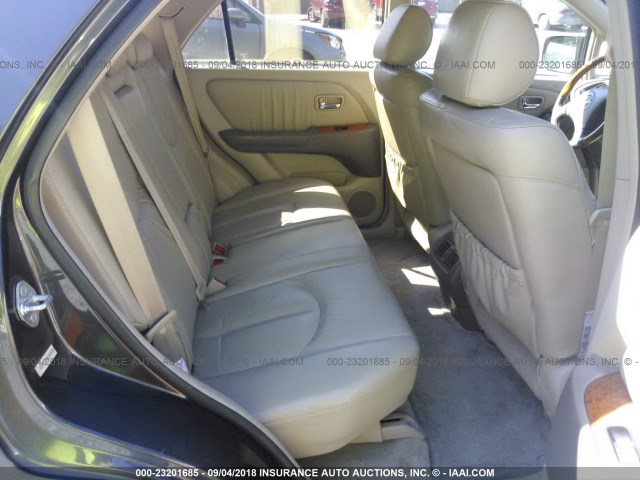 JTJHF10U020282893 - 2002 LEXUS RX 300 GRAY photo 8