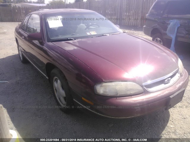 2G1WW12M7T9299455 - 1996 CHEVROLET MONTE CARLO LS BURGUNDY photo 1