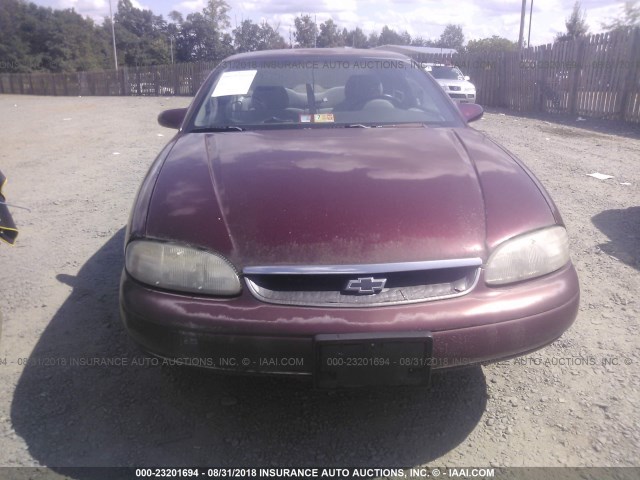 2G1WW12M7T9299455 - 1996 CHEVROLET MONTE CARLO LS BURGUNDY photo 6