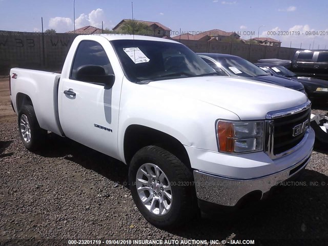 1GTPCTEA0AZ269055 - 2010 GMC SIERRA C1500 WHITE photo 1