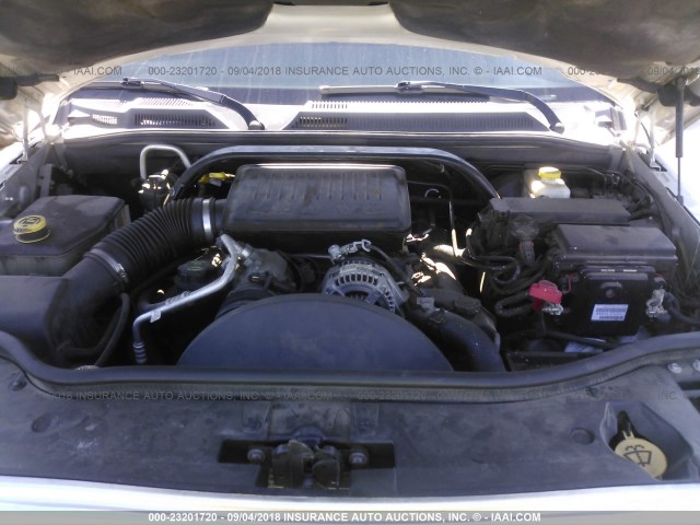 1J8HG48PX7C647899 - 2007 JEEP COMMANDER SILVER photo 10