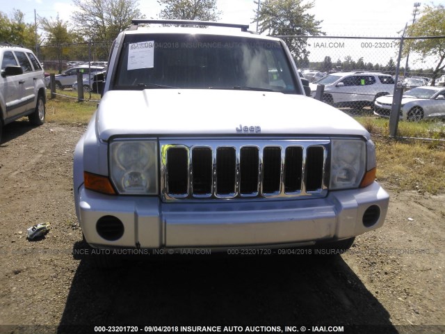 1J8HG48PX7C647899 - 2007 JEEP COMMANDER SILVER photo 6