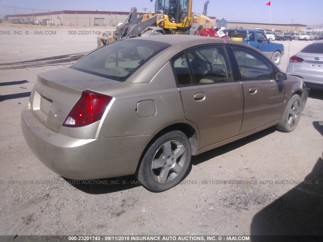 1G8AL58B06Z179296 - 2006 SATURN ION LEVEL 3 GOLD photo 4