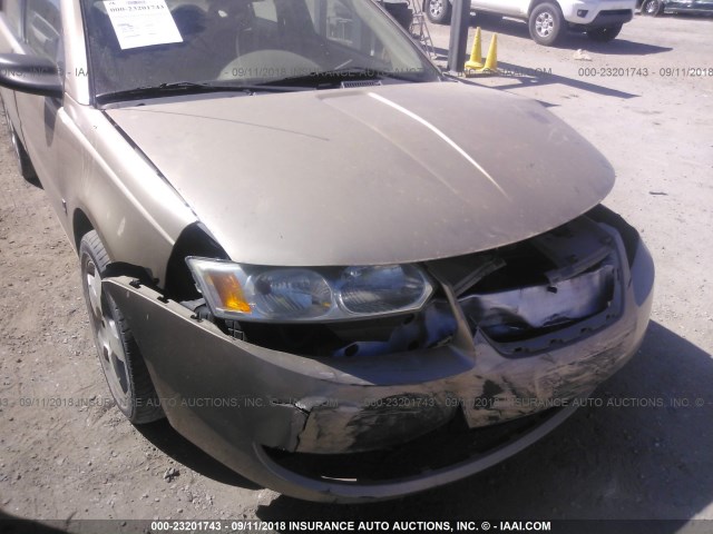 1G8AL58B06Z179296 - 2006 SATURN ION LEVEL 3 GOLD photo 6