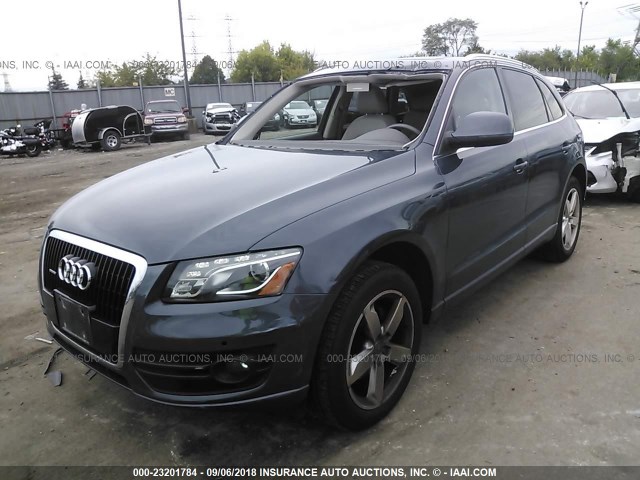 WA1LKAFP5AA009221 - 2010 AUDI Q5 PREMIUM PLUS BLUE photo 2