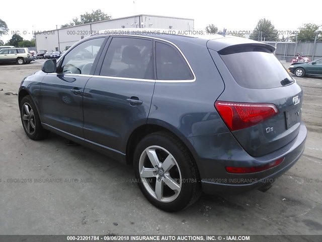 WA1LKAFP5AA009221 - 2010 AUDI Q5 PREMIUM PLUS BLUE photo 3