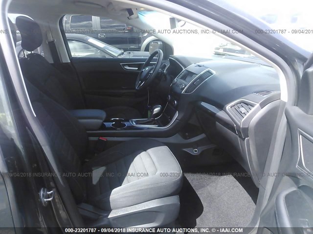 2FMTK3J93FBB67851 - 2015 FORD EDGE SEL GRAY photo 5