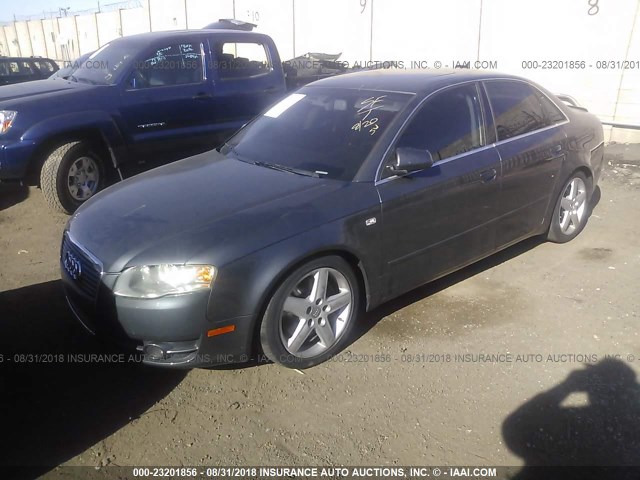 WAUAF78E56A017419 - 2006 AUDI A4 2/TURBO GRAY photo 2