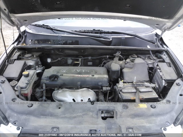 JTMZD32V876036922 - 2007 TOYOTA RAV4 SPORT SILVER photo 10