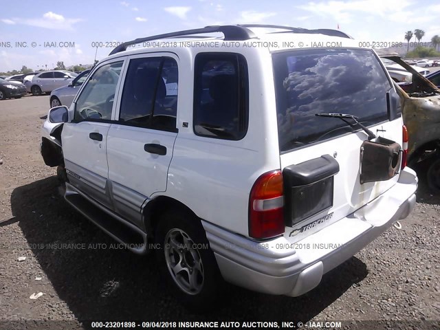 2CNBJ634416940782 - 2001 CHEVROLET TRACKER LT WHITE photo 3