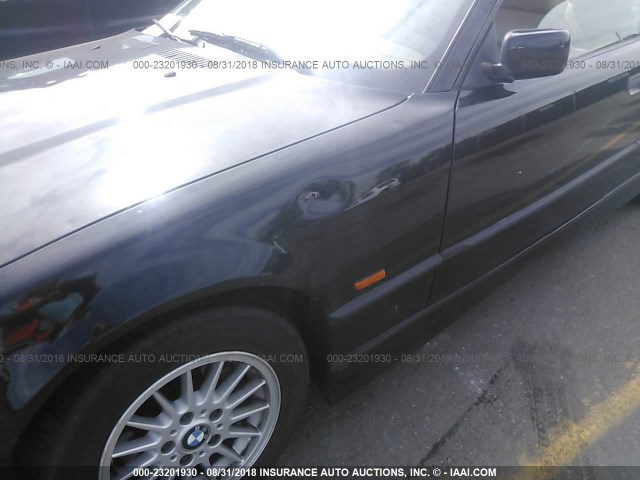 WBABK8321WEY89527 - 1998 BMW 328 IC AUTOMATIC BLACK photo 6